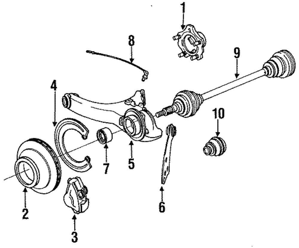 Axle Shaft Assembly - Porsche (964-332-024-82)