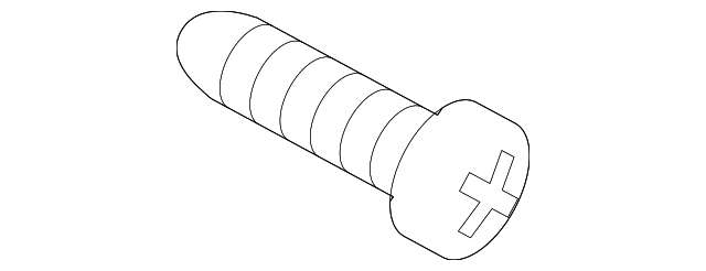 License Bracket Screw - Porsche (900-143-134-01)