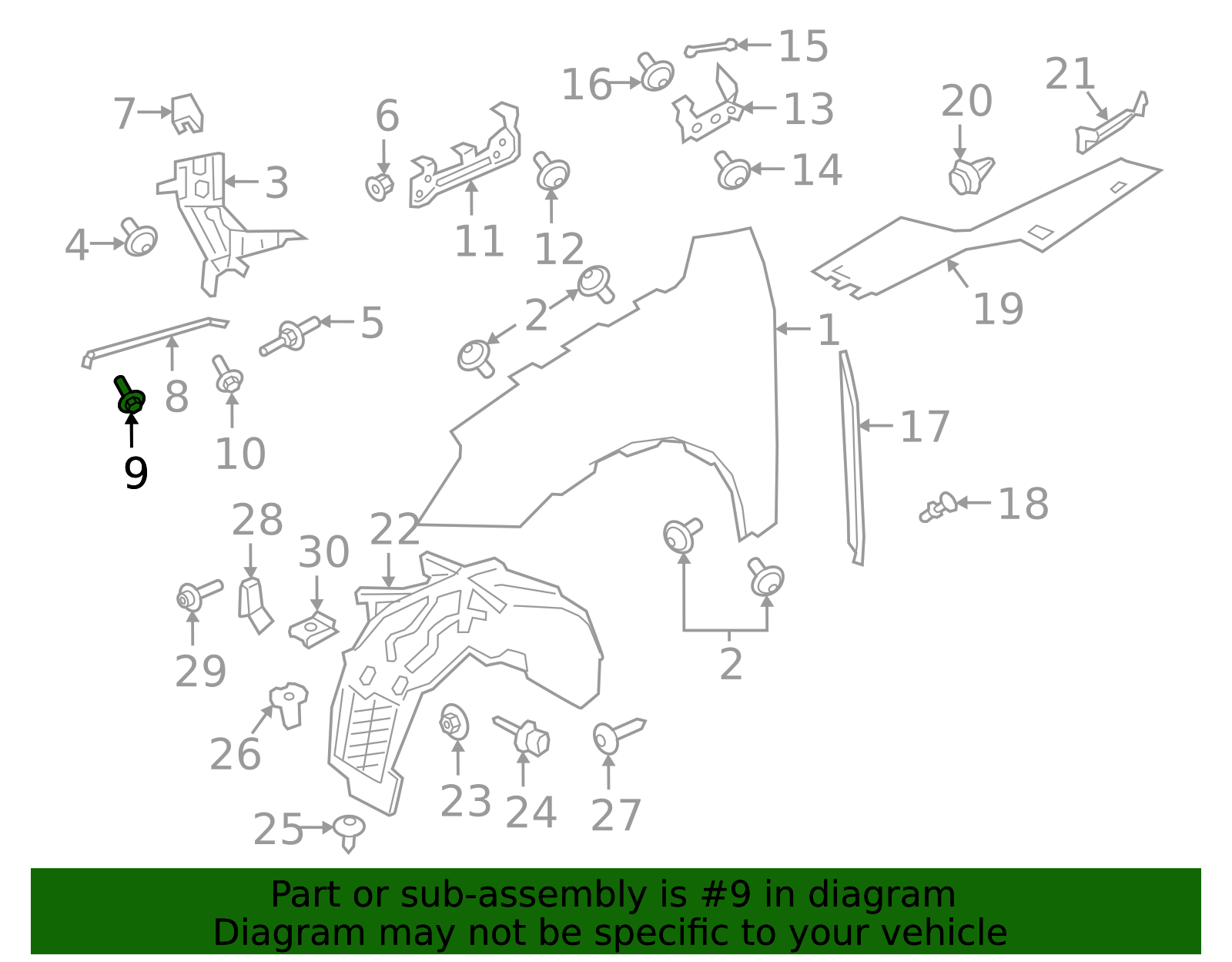 Front Brace Screw - Porsche (PAF-006-925-00)