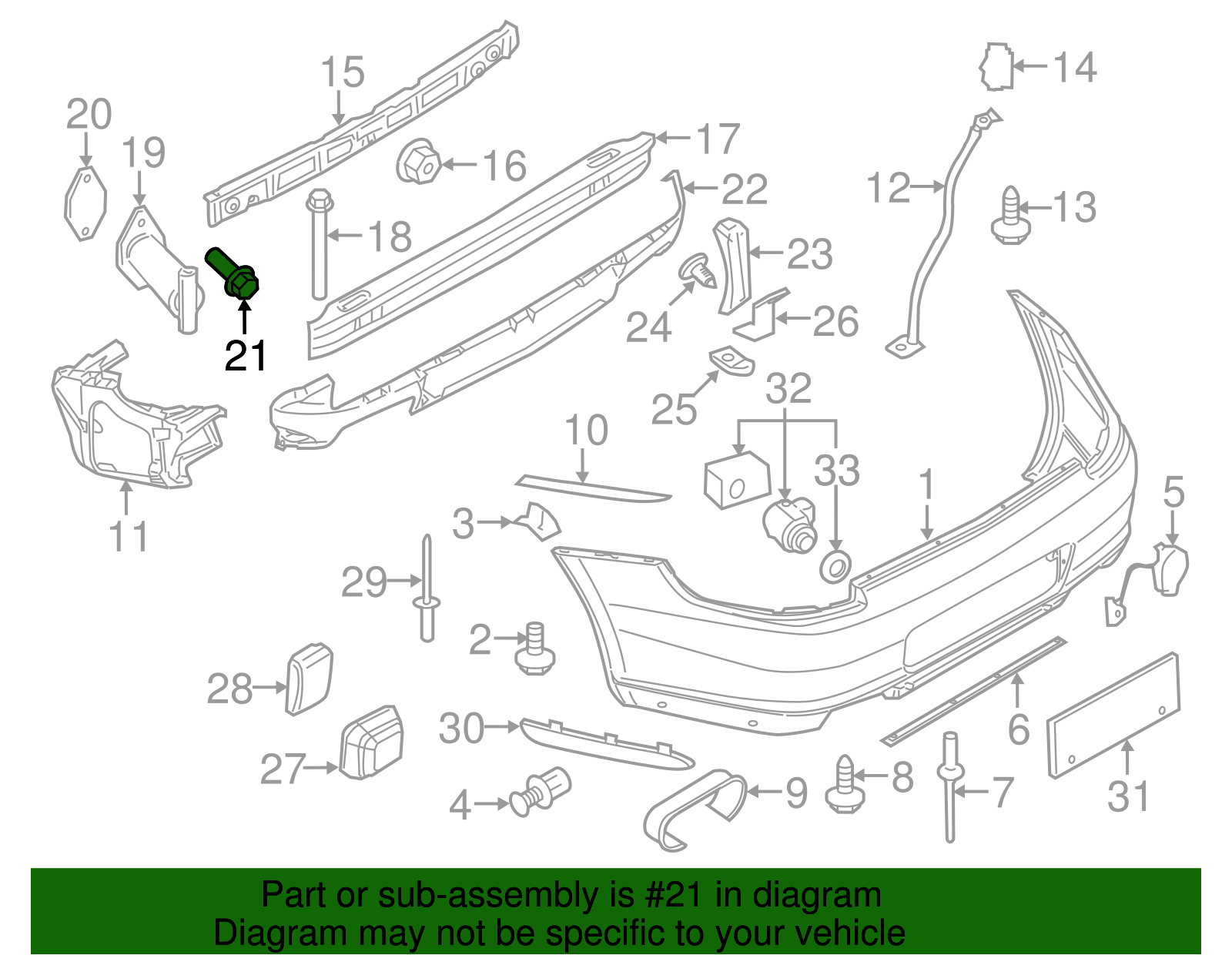 Energy Absorber Bolt - Porsche (PAF-008-295)