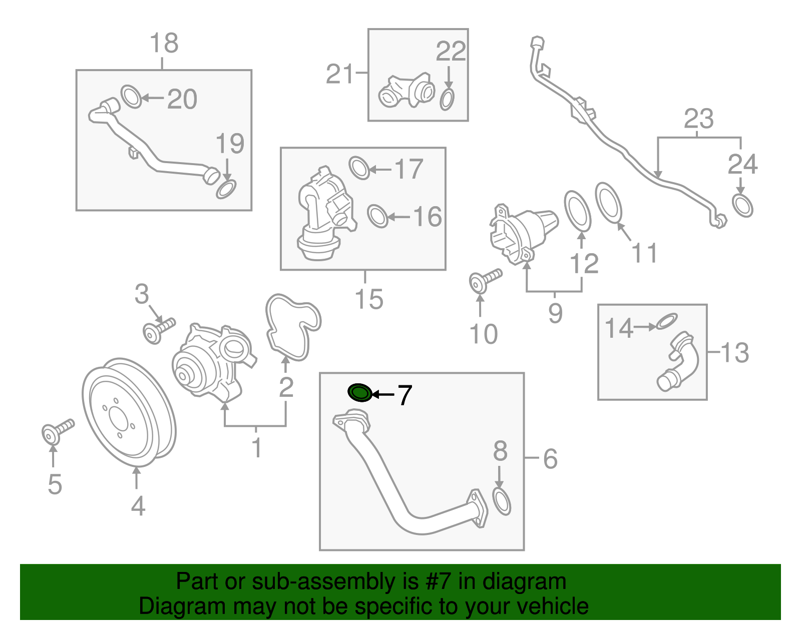 Water Pipe O-Ring - Porsche (9A7-007-920-00)
