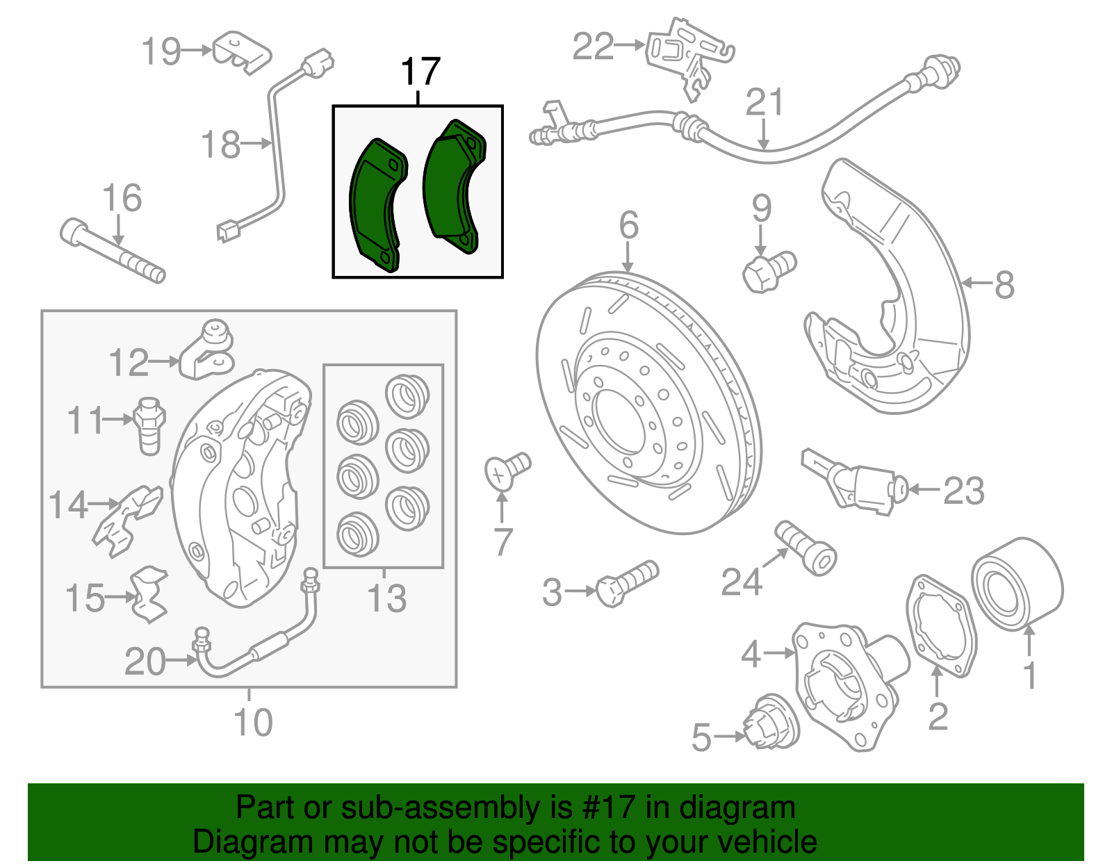 1 Set Of Brake Pads - Porsche (970-351-949-07)