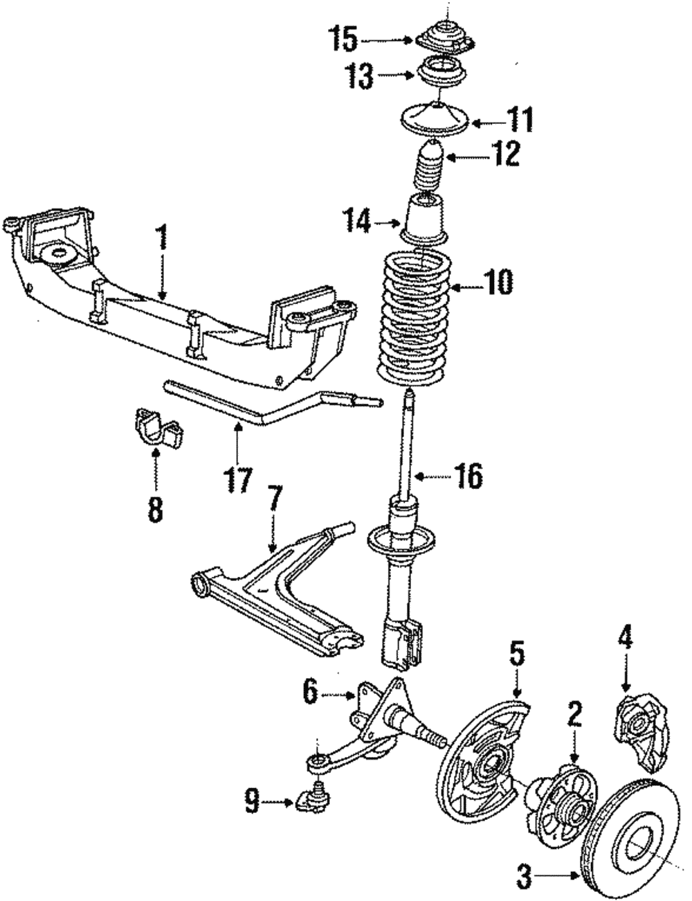 Suspension Cross-Member - Porsche (944-341-103-07)