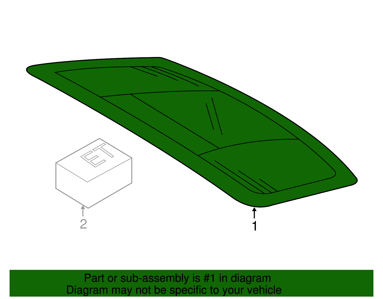 Lift Gate Glass - Porsche (971-845-051-T-NVB)