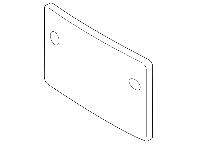 License Plate Bracket - Porsche (970-701-105-04-1E0)