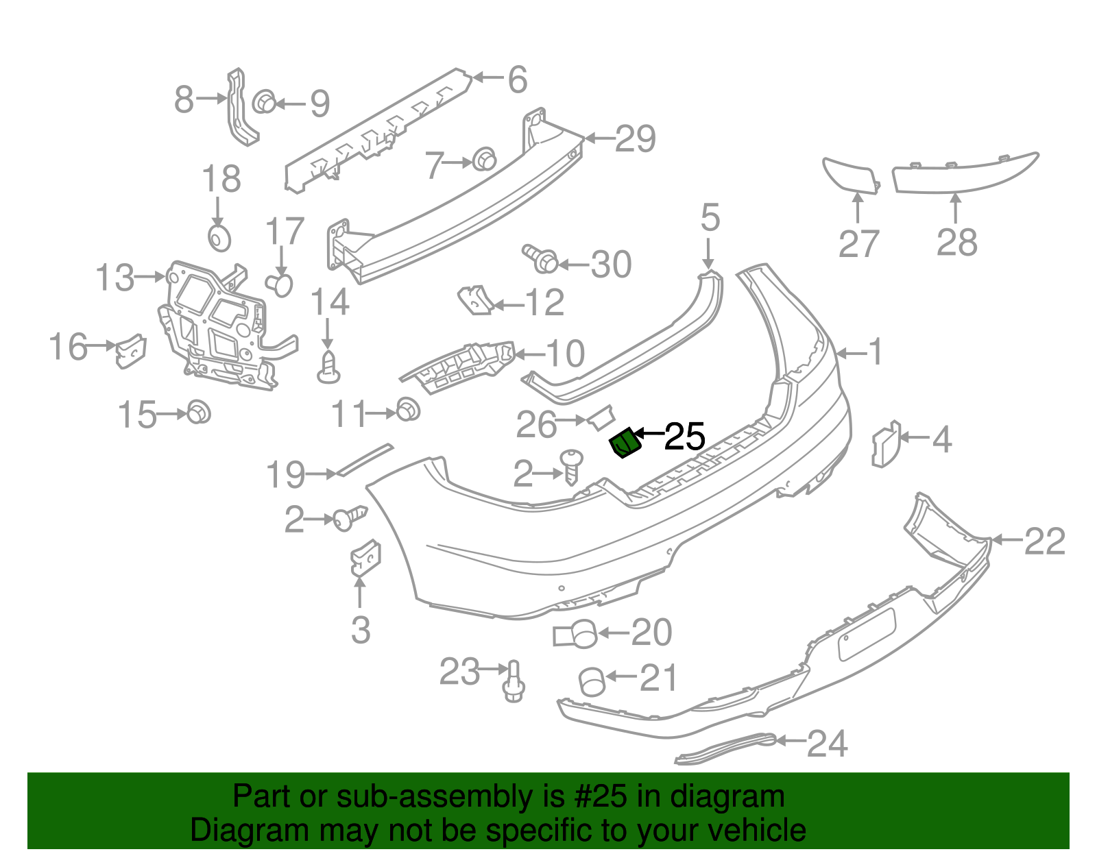 Rear Camera Housing - Porsche (970-505-755-00-1E0)
