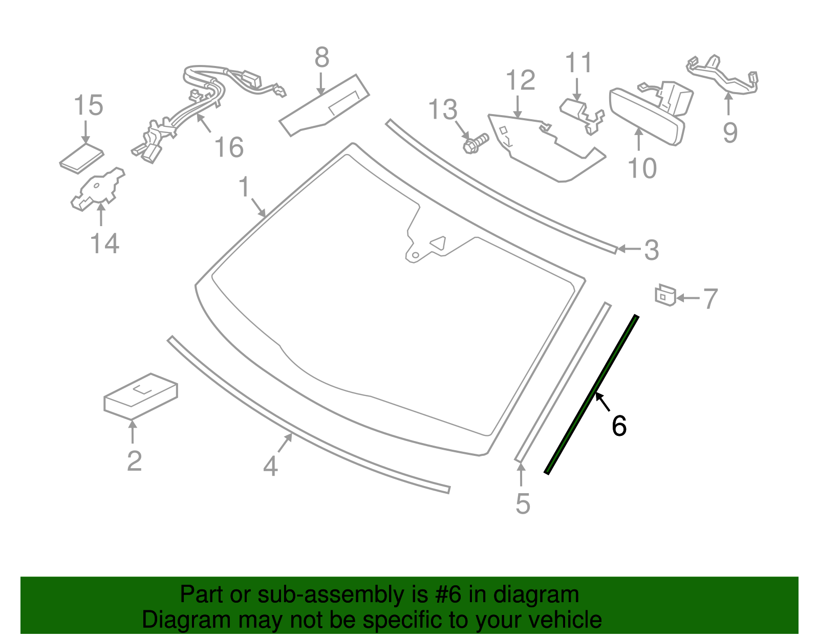 Water Deflector Retainer Strip - Porsche (971-845-454-A)