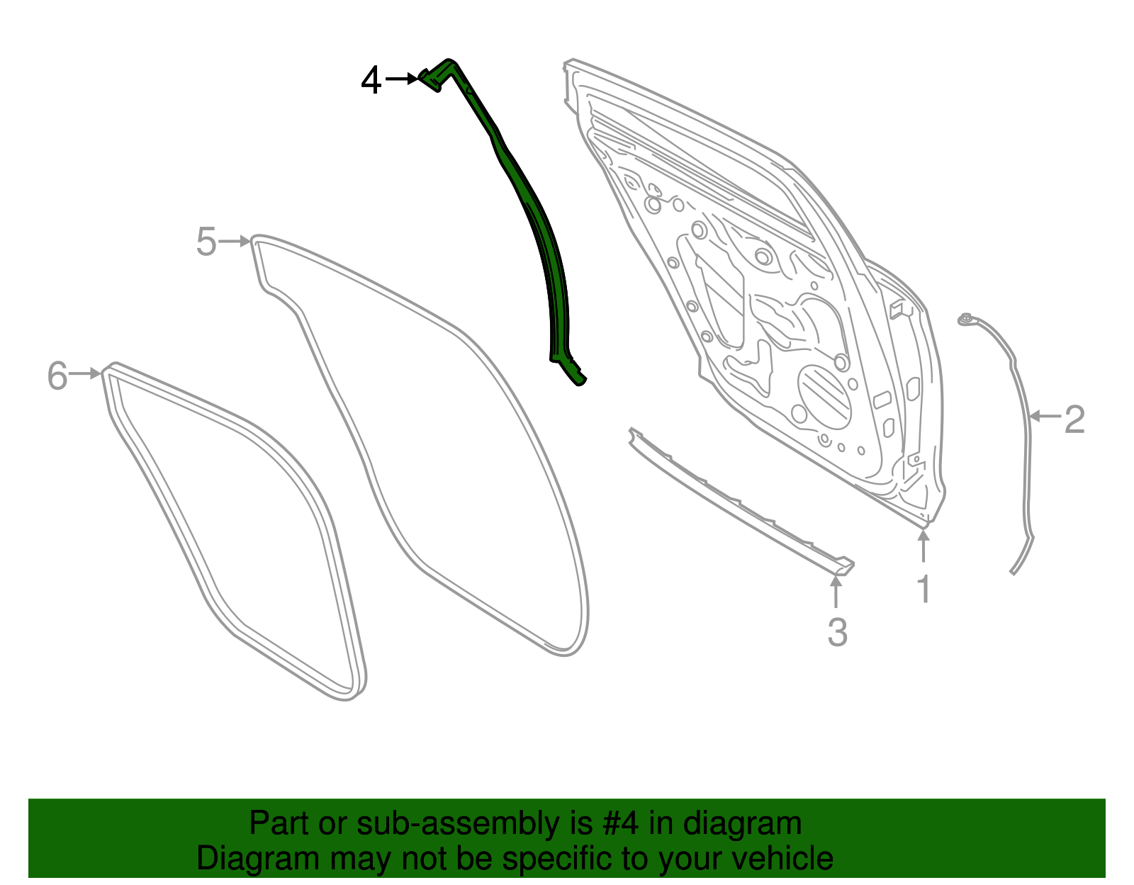 Rear Weather-Strip - Porsche (971-839-775)