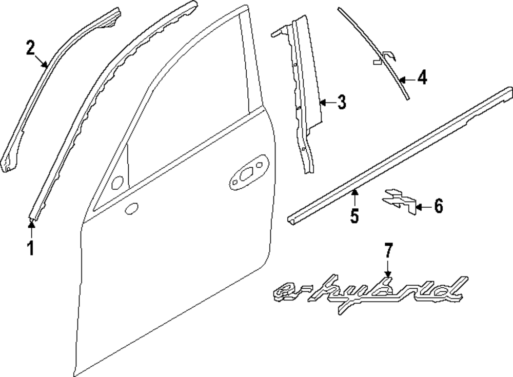Upper Molding Gasket - Porsche (971-837-119-B)