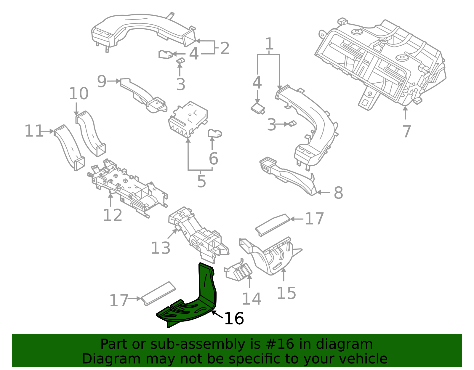 Air Outlet - Porsche (9J1-815-259)
