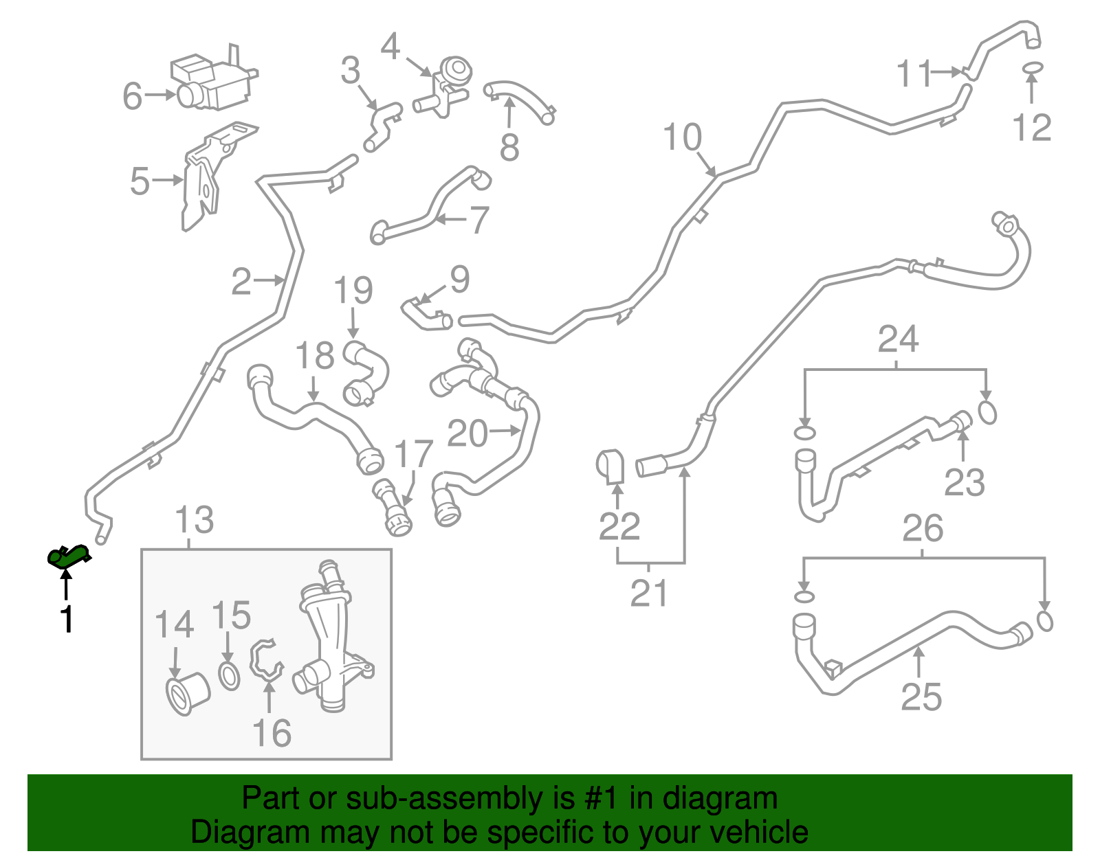 Inlet Hose - Porsche (991-106-212-01)