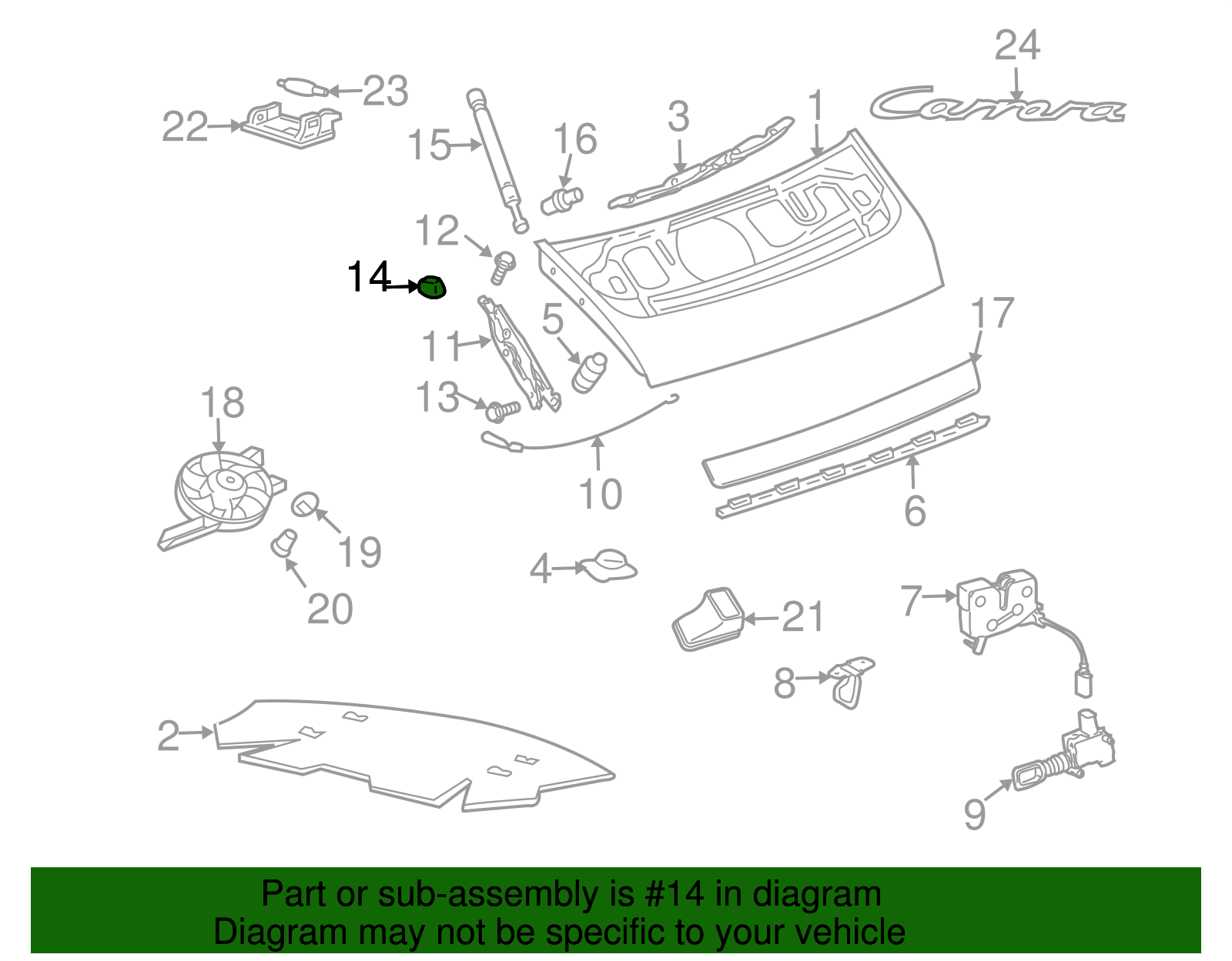 Hinge Stop - Porsche (996-512-153-00)