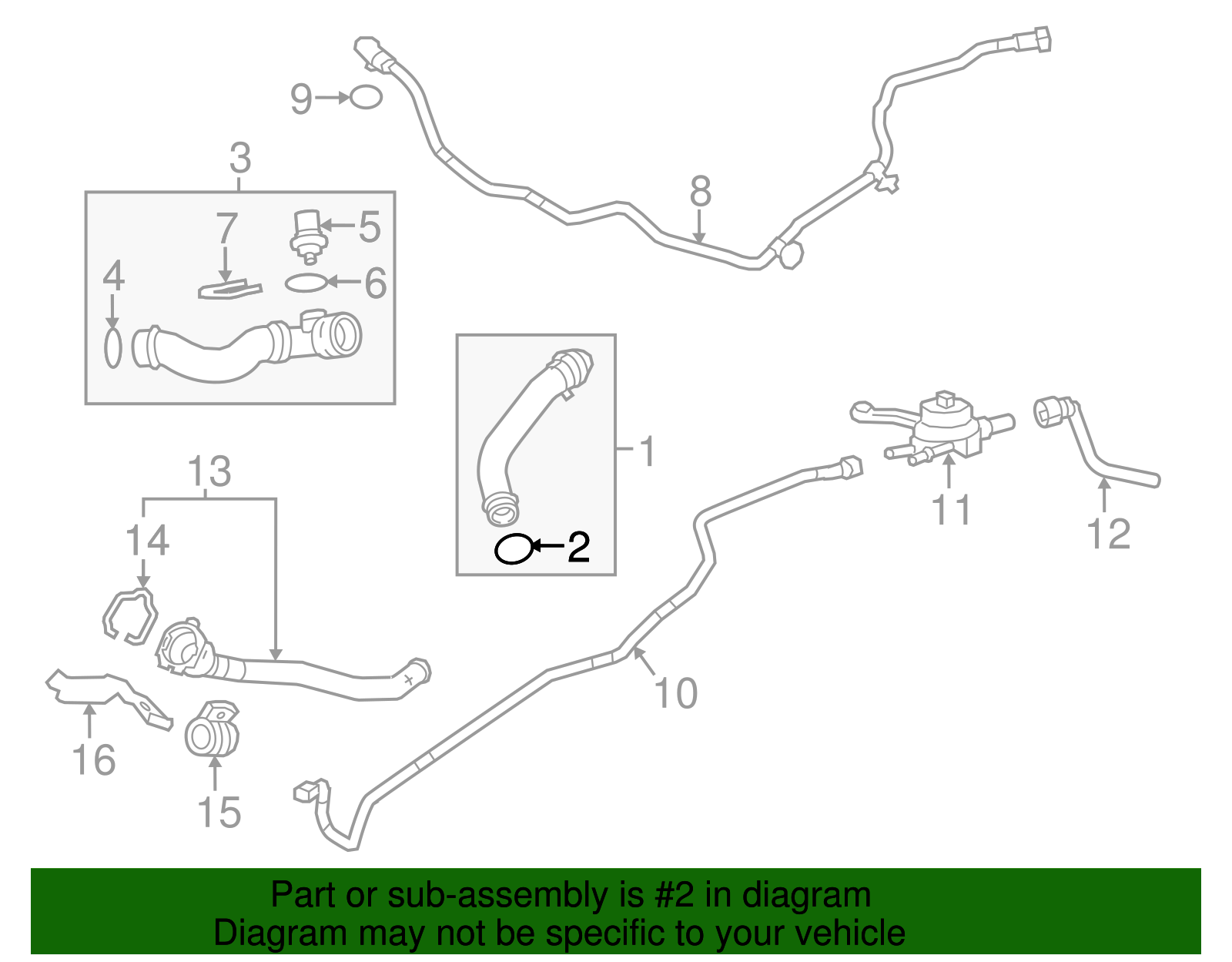 Radiator Coolant Hose Seal - Porsche (996-106-801-00)