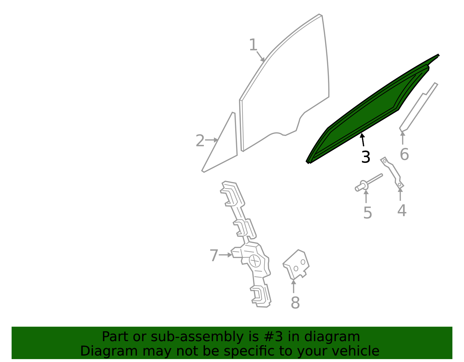 Window Guide - Porsche (971-837-432-A)