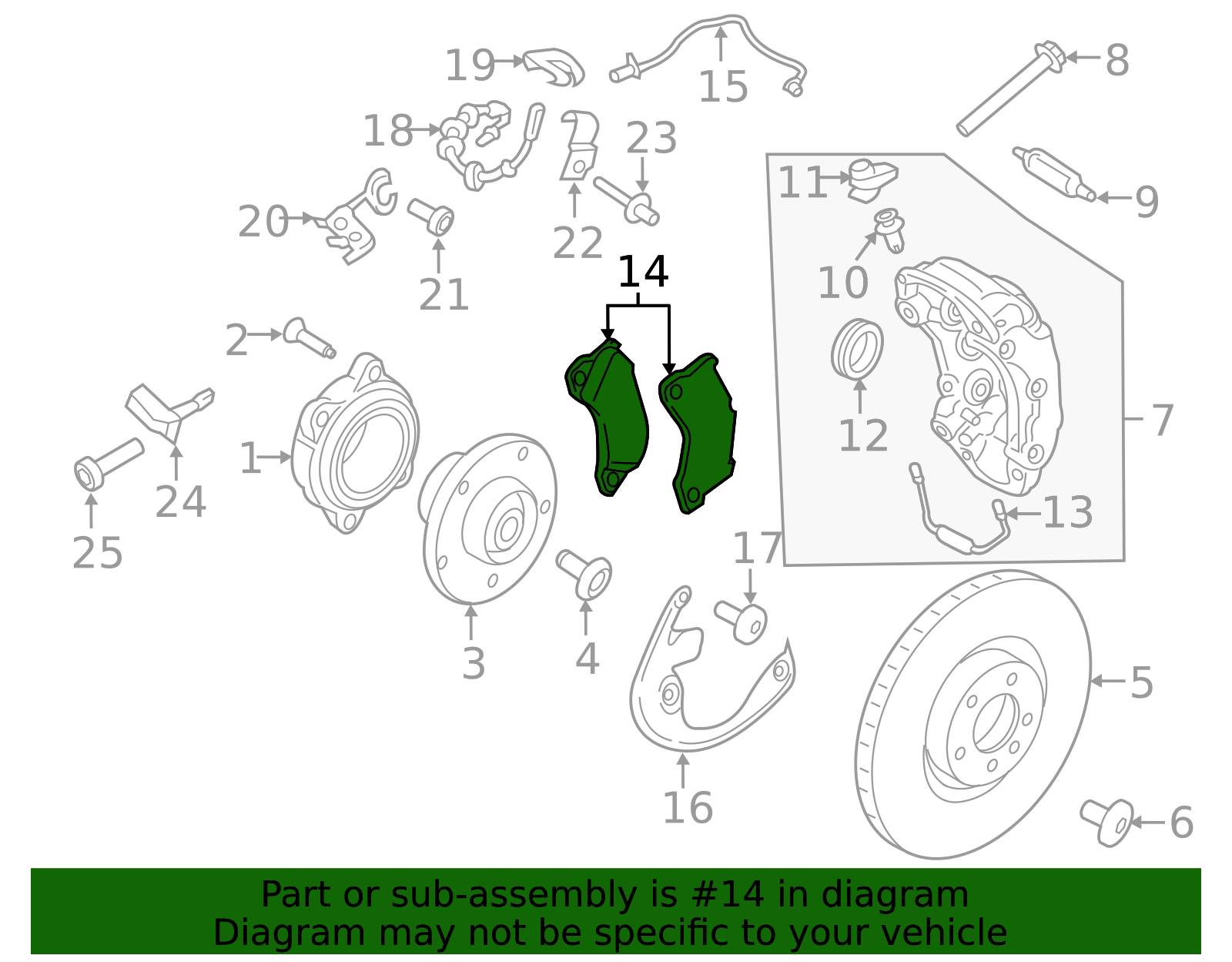 1 Set Of Brake Pads - Porsche (95B-698-151-AR)