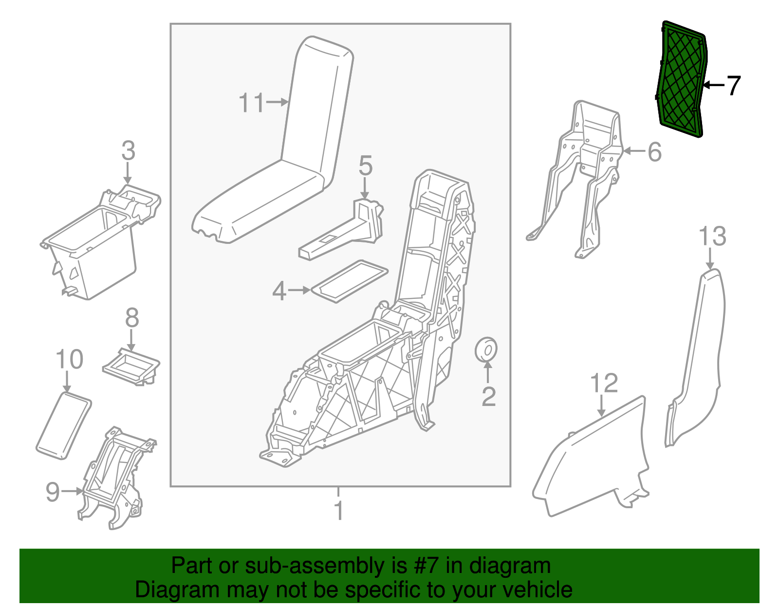 Console Mat - Porsche (970-553-675-00-8E0)