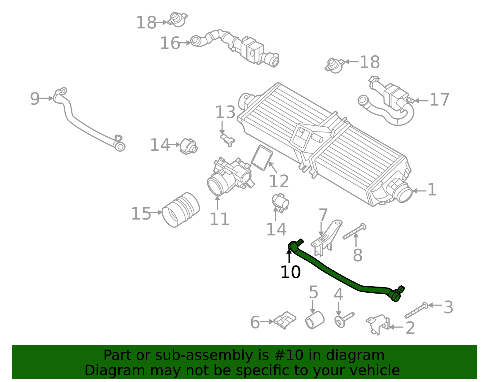 Air Hose - Porsche (992-129-453-A)