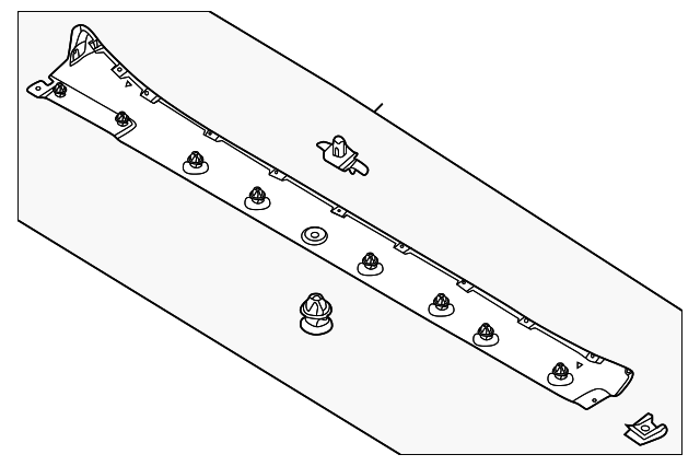 Rocker Molding - Porsche (991-504-595-03-1E0)