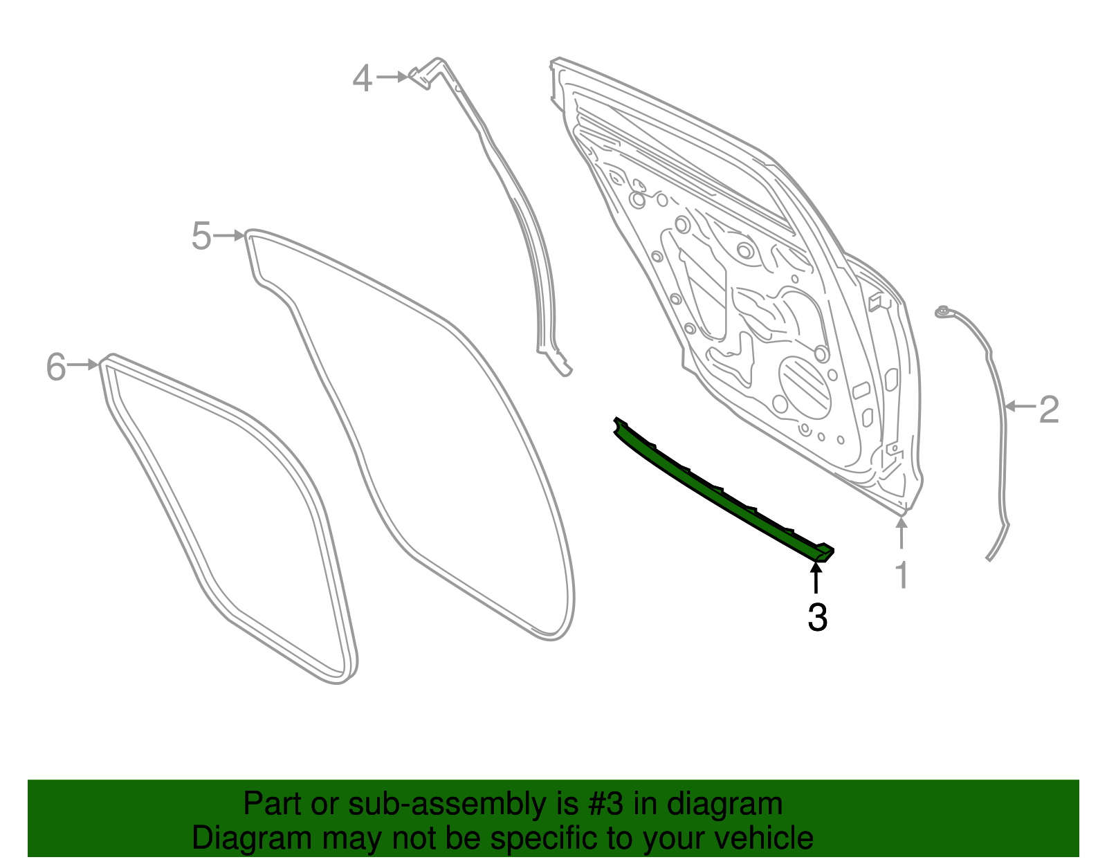 Lower Weather-Strip - Porsche (971-839-864)