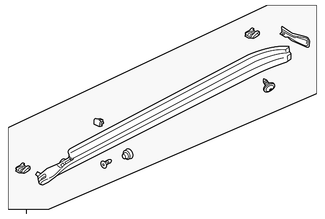 Rocker Molding - Porsche (971-854-883-OK1)
