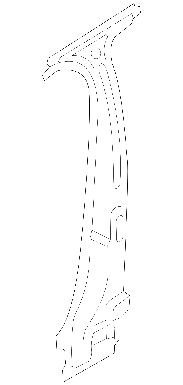 Center Pillar Reinforced - Porsche (971-809-607-Y-GRV)