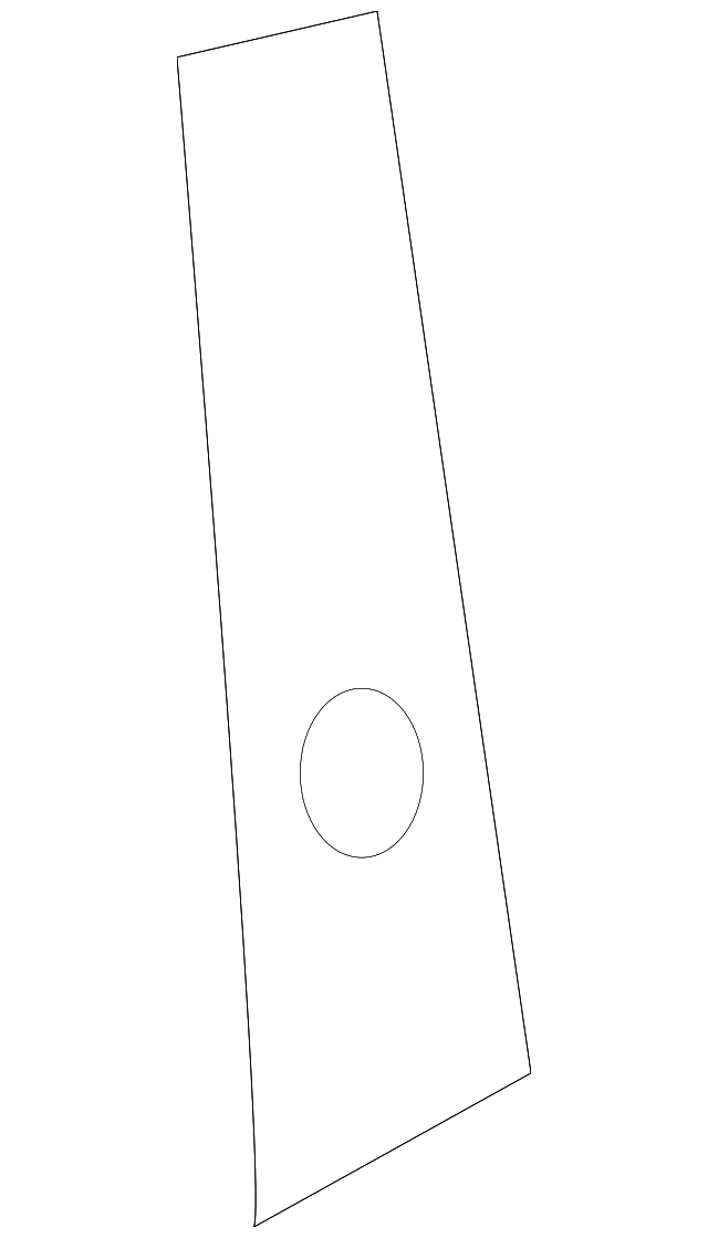 Inner Center Pillar Upper Reinforced - Porsche (971-809-525-Y-GRV)