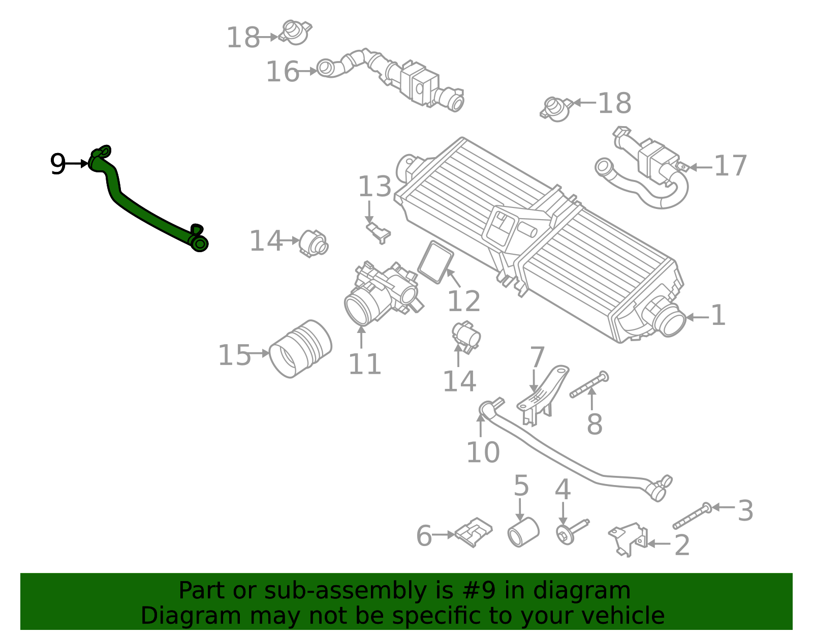 Air Hose - Porsche (992-129-454-A)