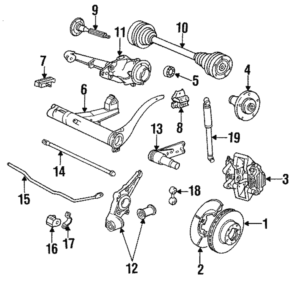 Axle Assembly - Porsche (944-332-038-18)