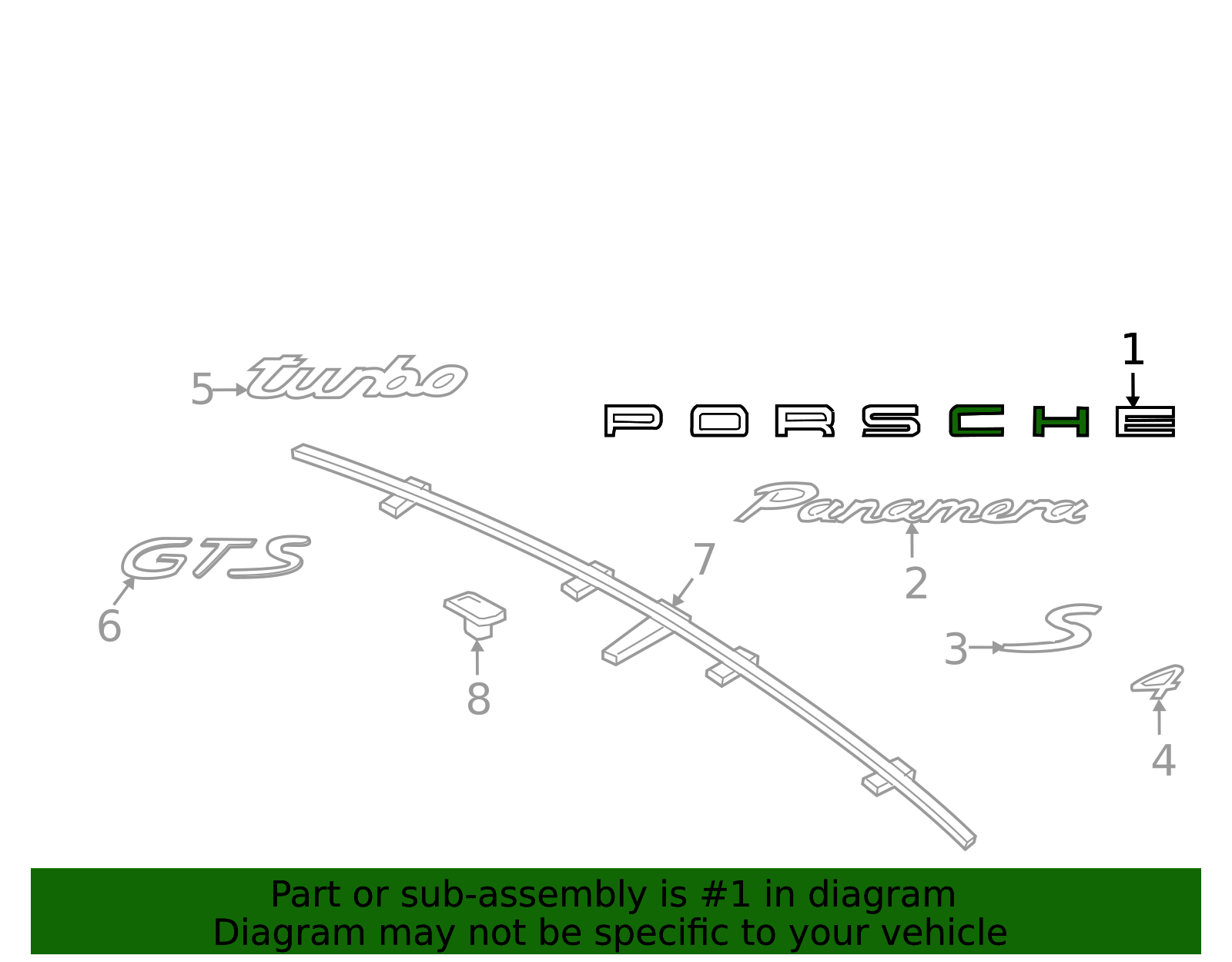 Nameplate - Porsche (971-853-687)