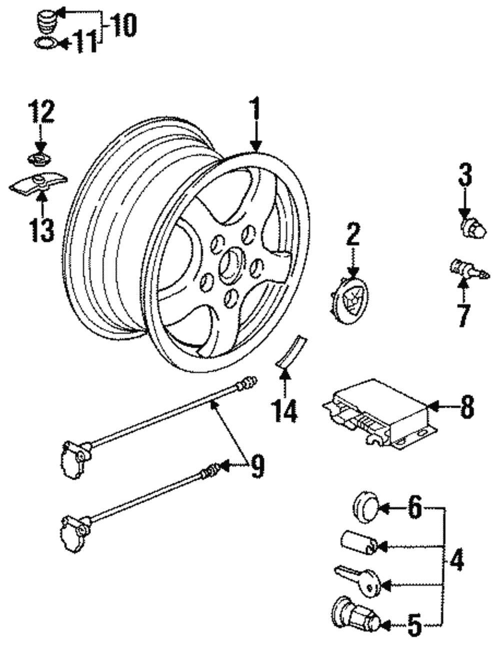 Wheel Nut - Porsche (965-361-170-00)