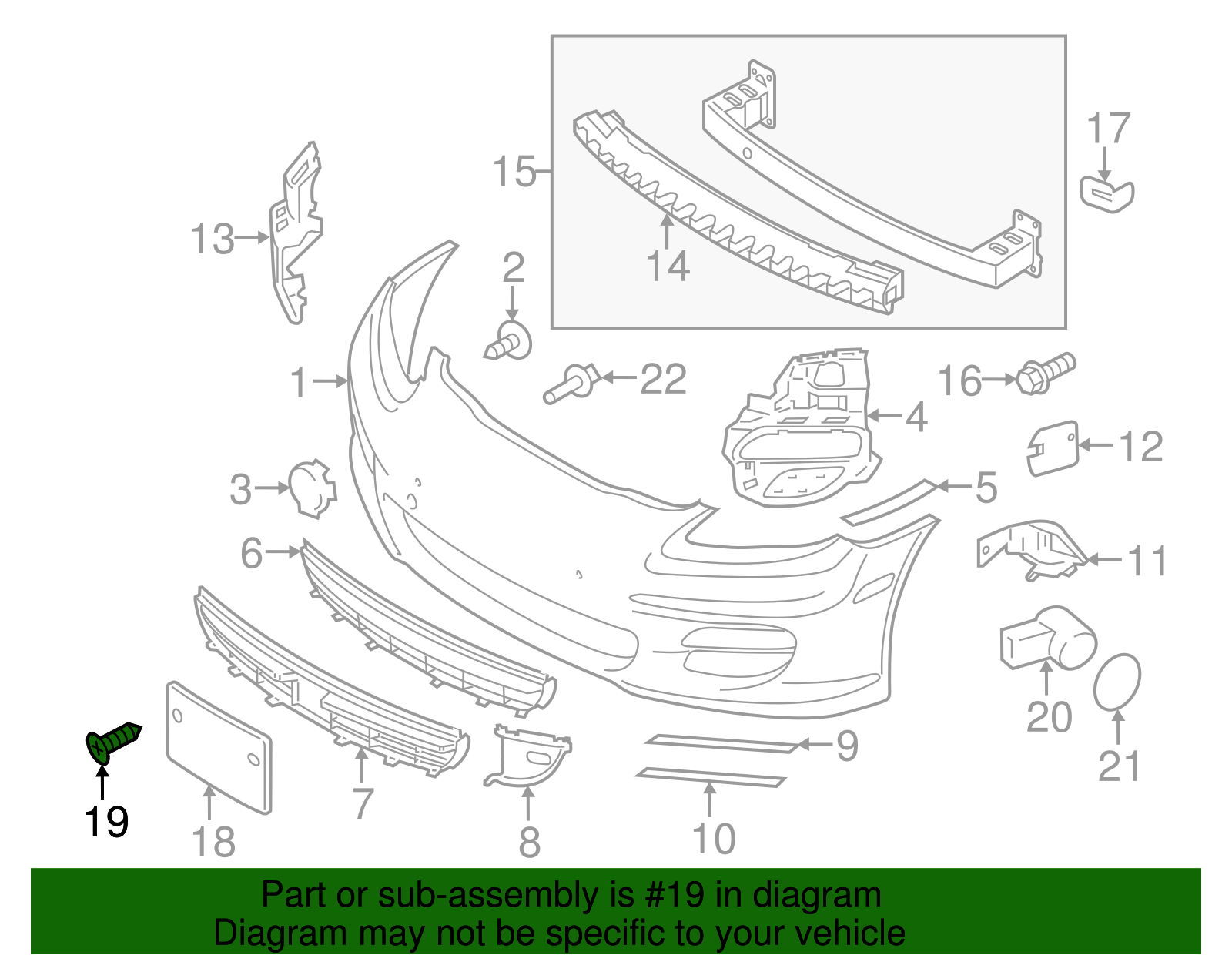 License Bracket Screw - Porsche (999-919-243-01)