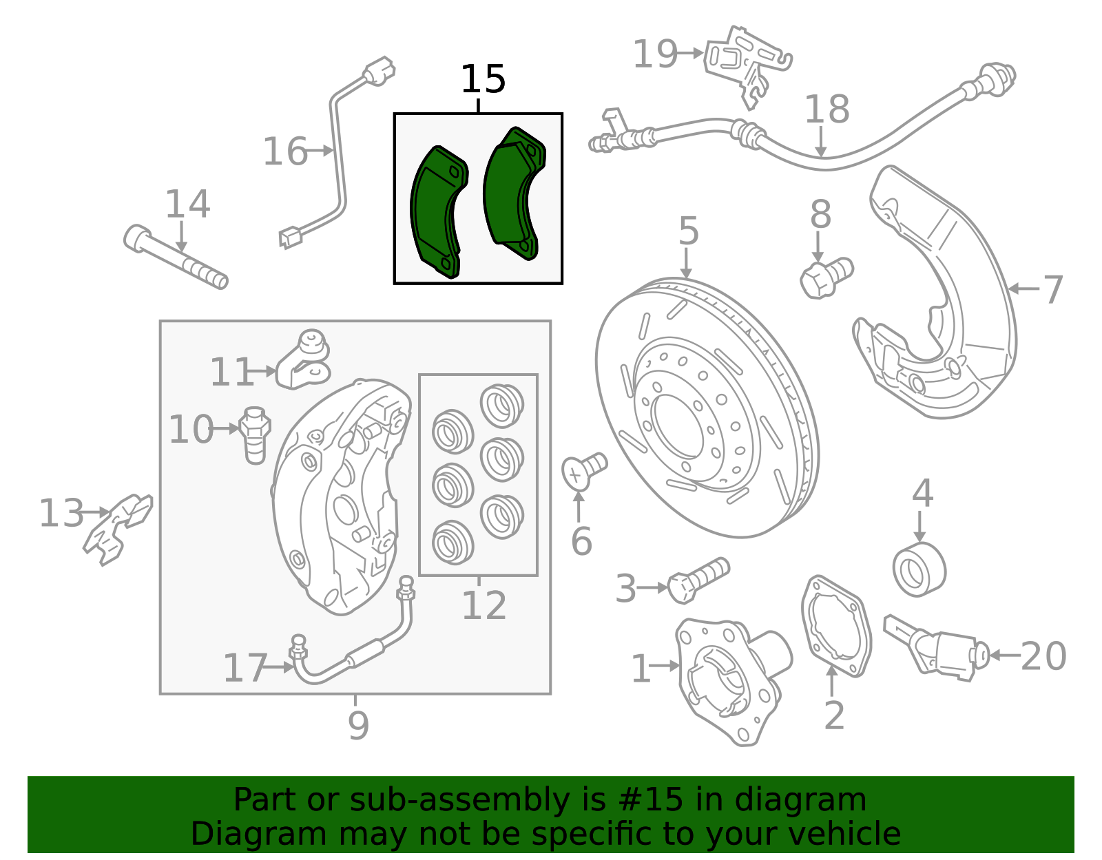 1 Set Of Brake Pads - Porsche (971-698-151-AC)