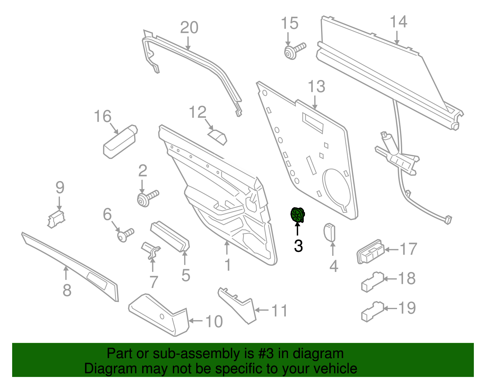 Door Trim Panel Retainer Clip - Porsche (9A7-868-243-00)
