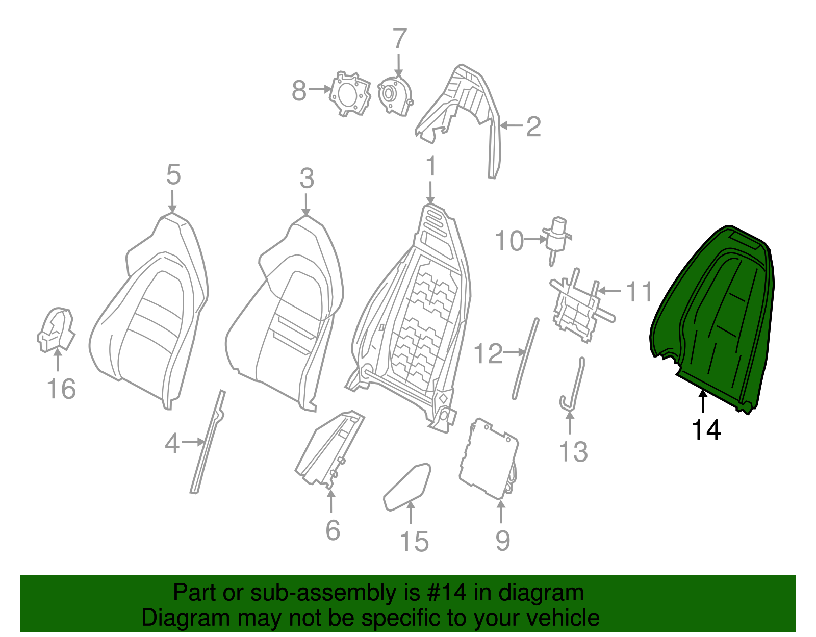 Seat Back Panel - Porsche (971-881-971-OK6)