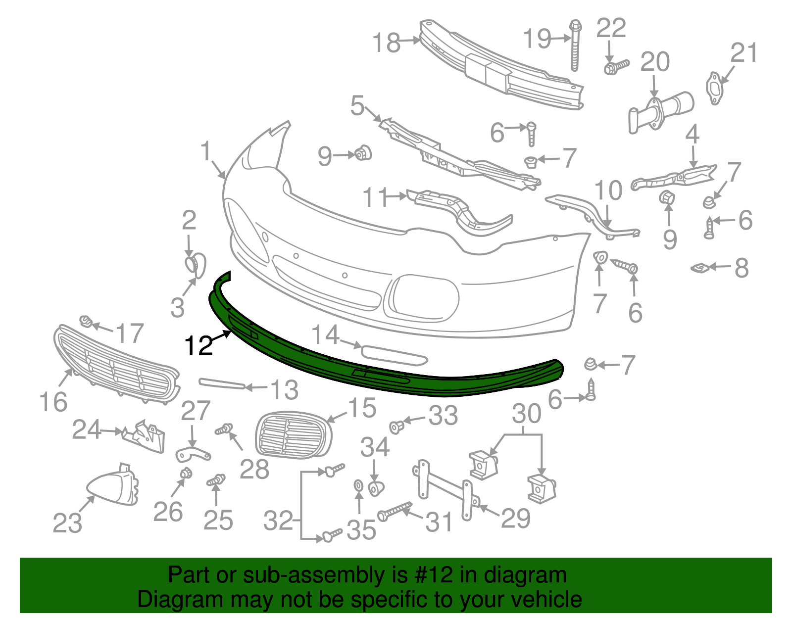 Spoiler - Porsche (996-505-355-00-01C)