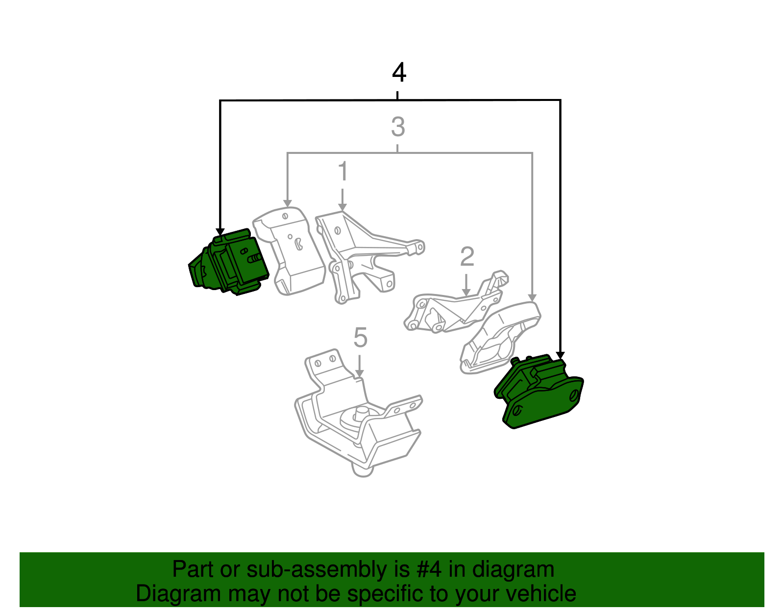 Engine Mount (Front) - Toyota (12361-0F010)