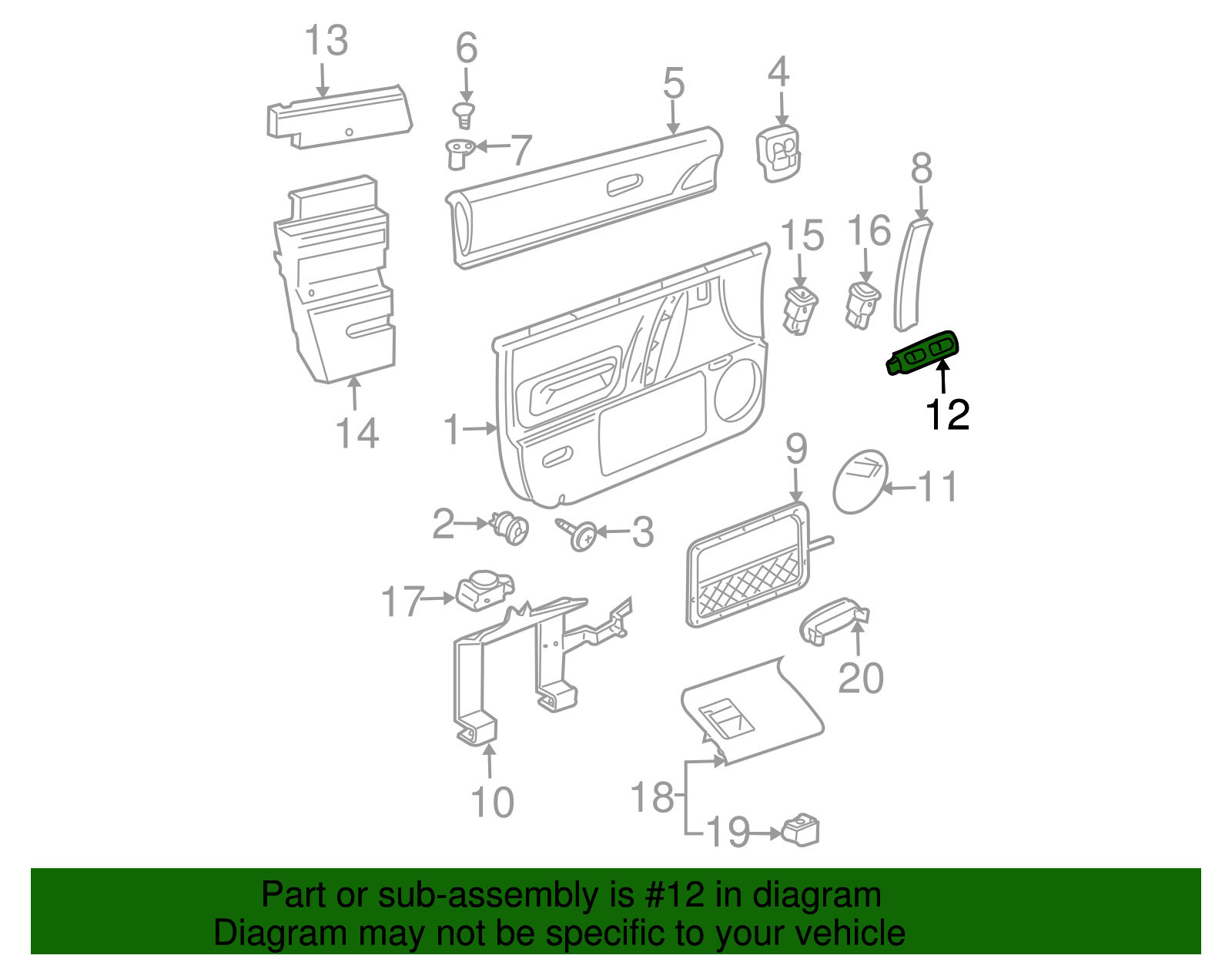 Switch Bezel - Volkswagen (1C1-959-515-2QL)
