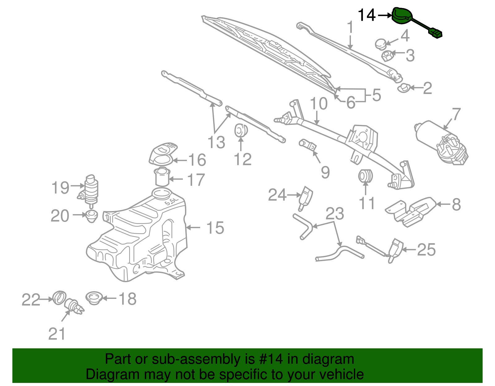 Rain Sensor - Volkswagen (1J0-971-411-A)