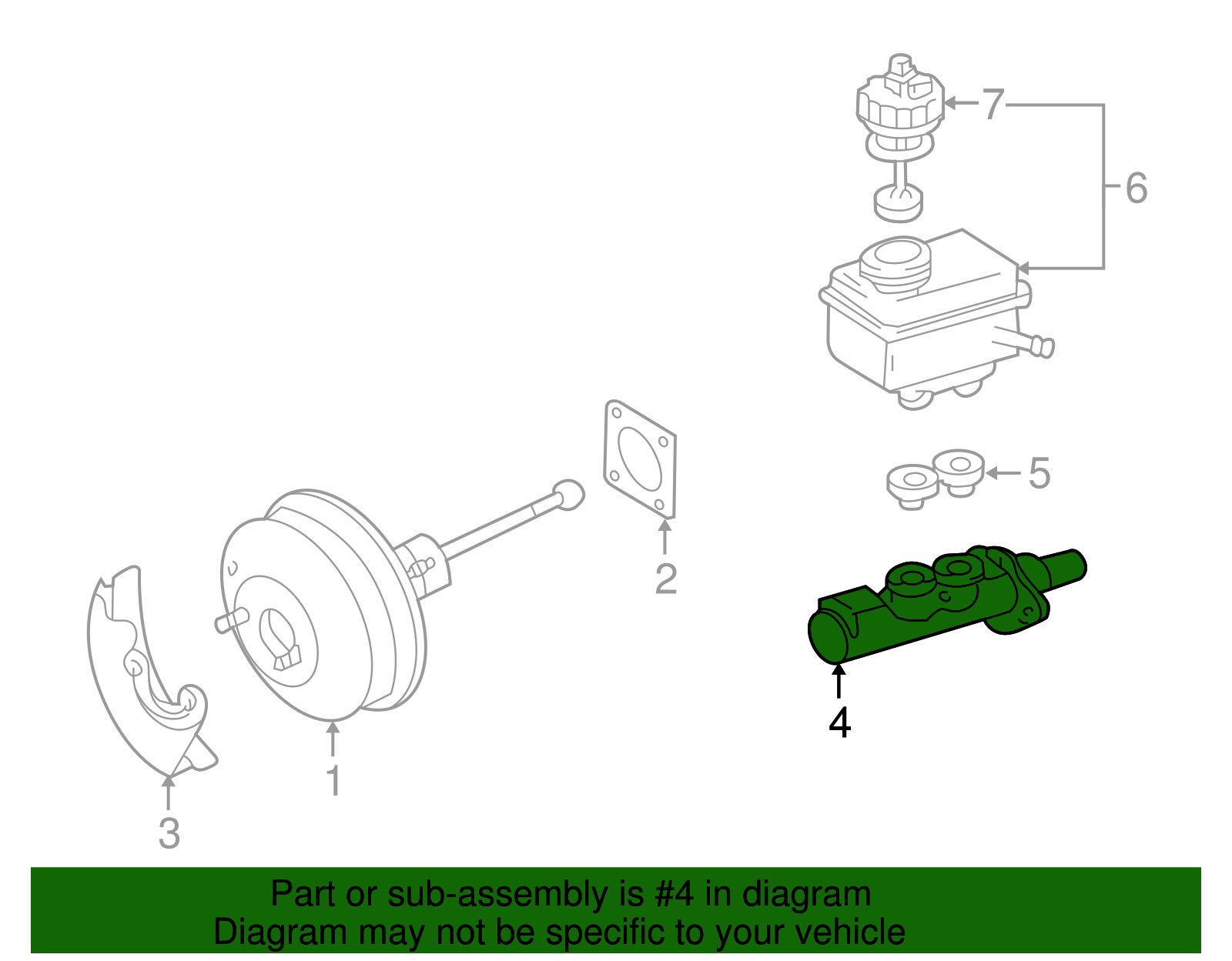 Master Cylinder - Volkswagen (1J1-614-019-K)