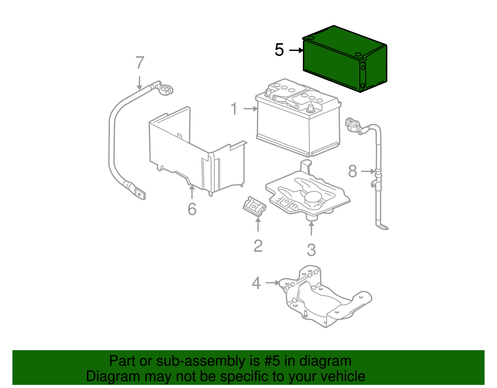 Battery Cover - Volkswagen (1C0-915-411-G)