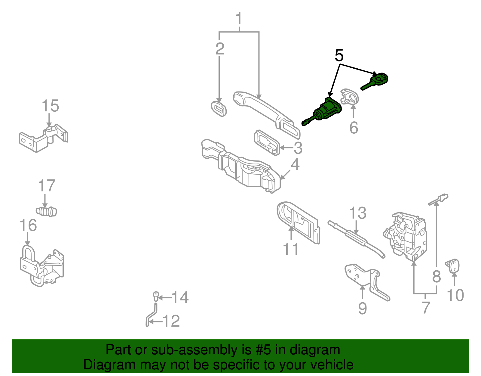 Cylinder & Keys - Volkswagen (107-837-167-JG)