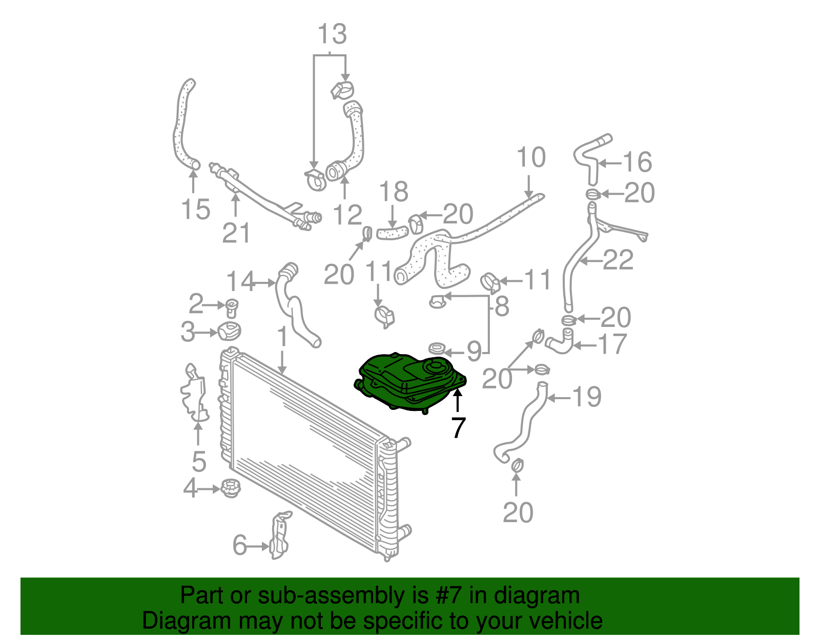 Reservoir - Volkswagen (8D0-121-403-L)