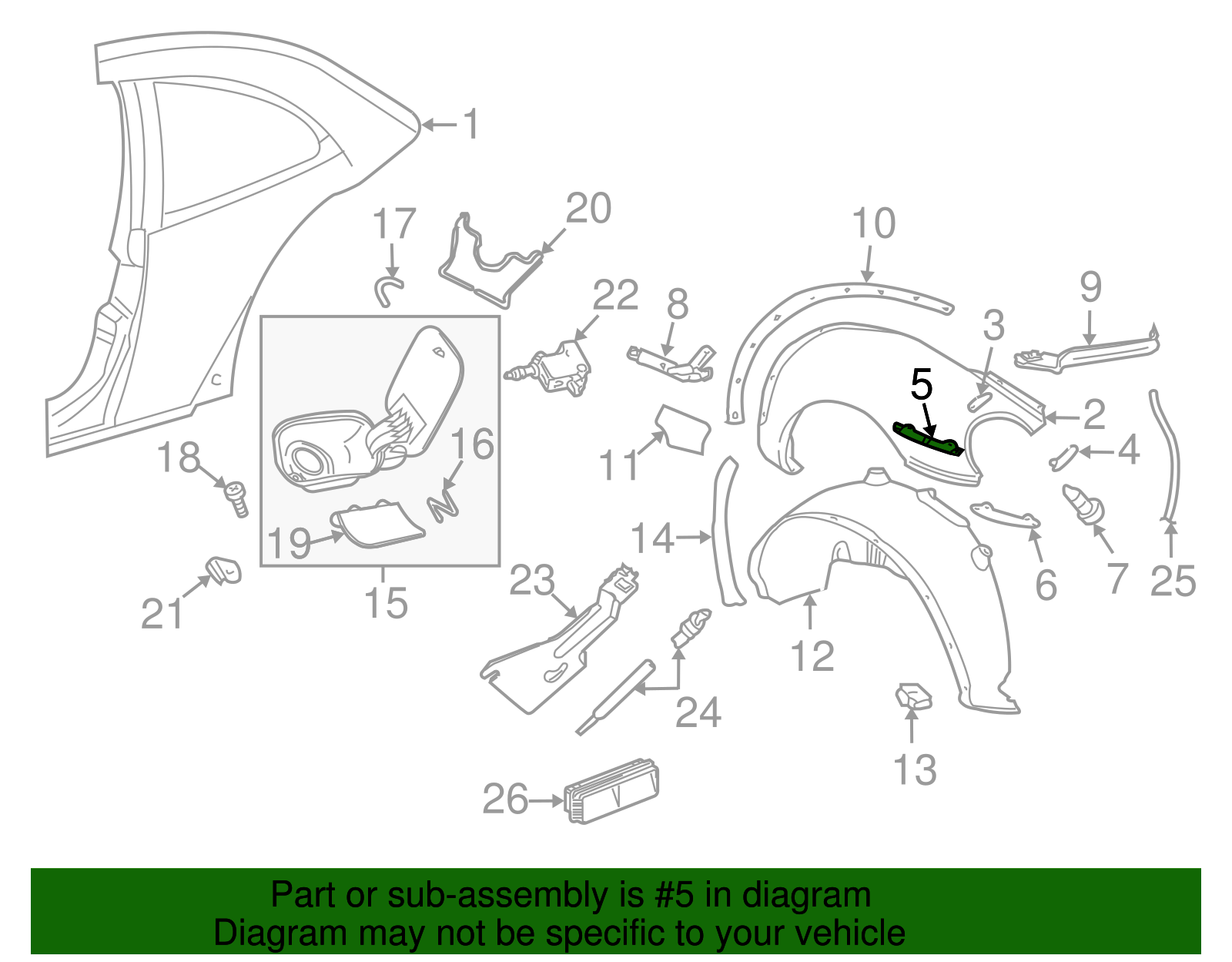 Fender Retainer Plate - Volkswagen (1C0-821-255-P)