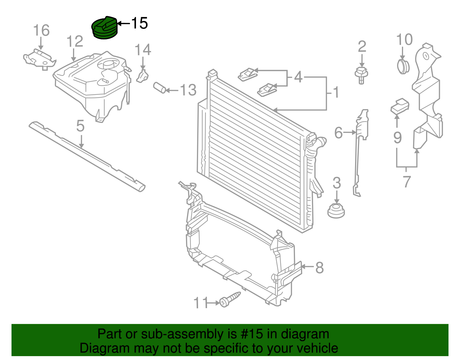 Cap - Volkswagen (1J0-121-321-B)