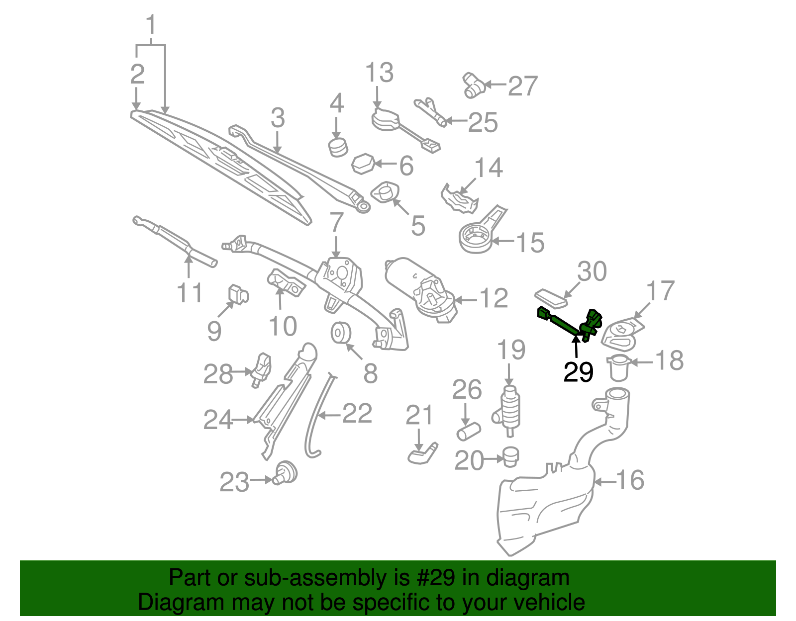 Nozzle - Volkswagen (6E0-955-986-B)
