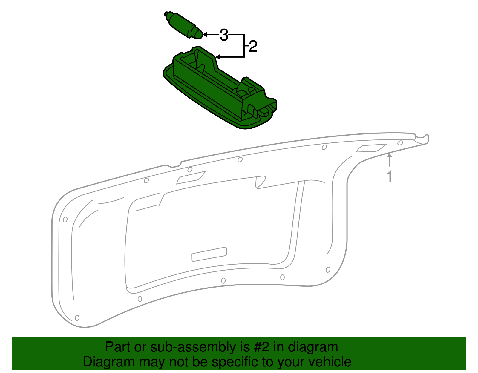 Luggage Lamp - Volkswagen (1H0-947-101)