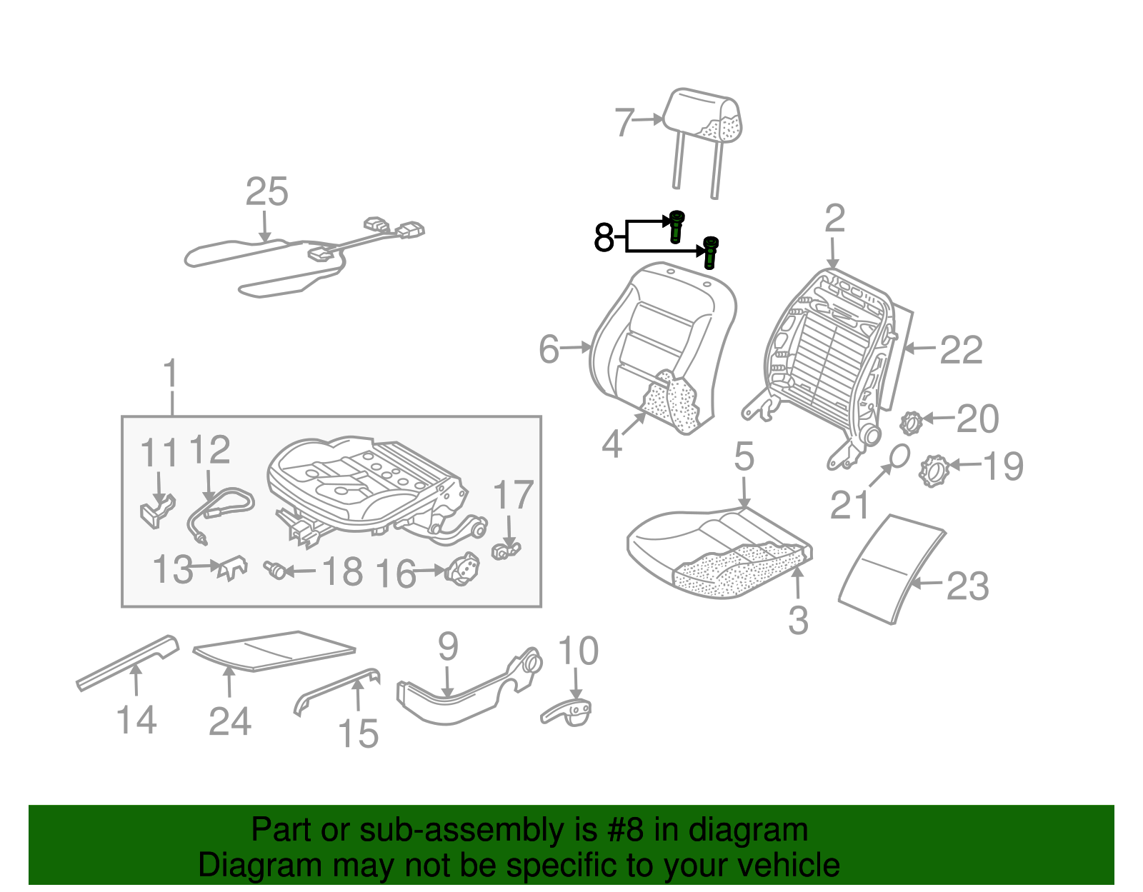 Headrest Guide - Volkswagen (3B0-881-920-A-U71)