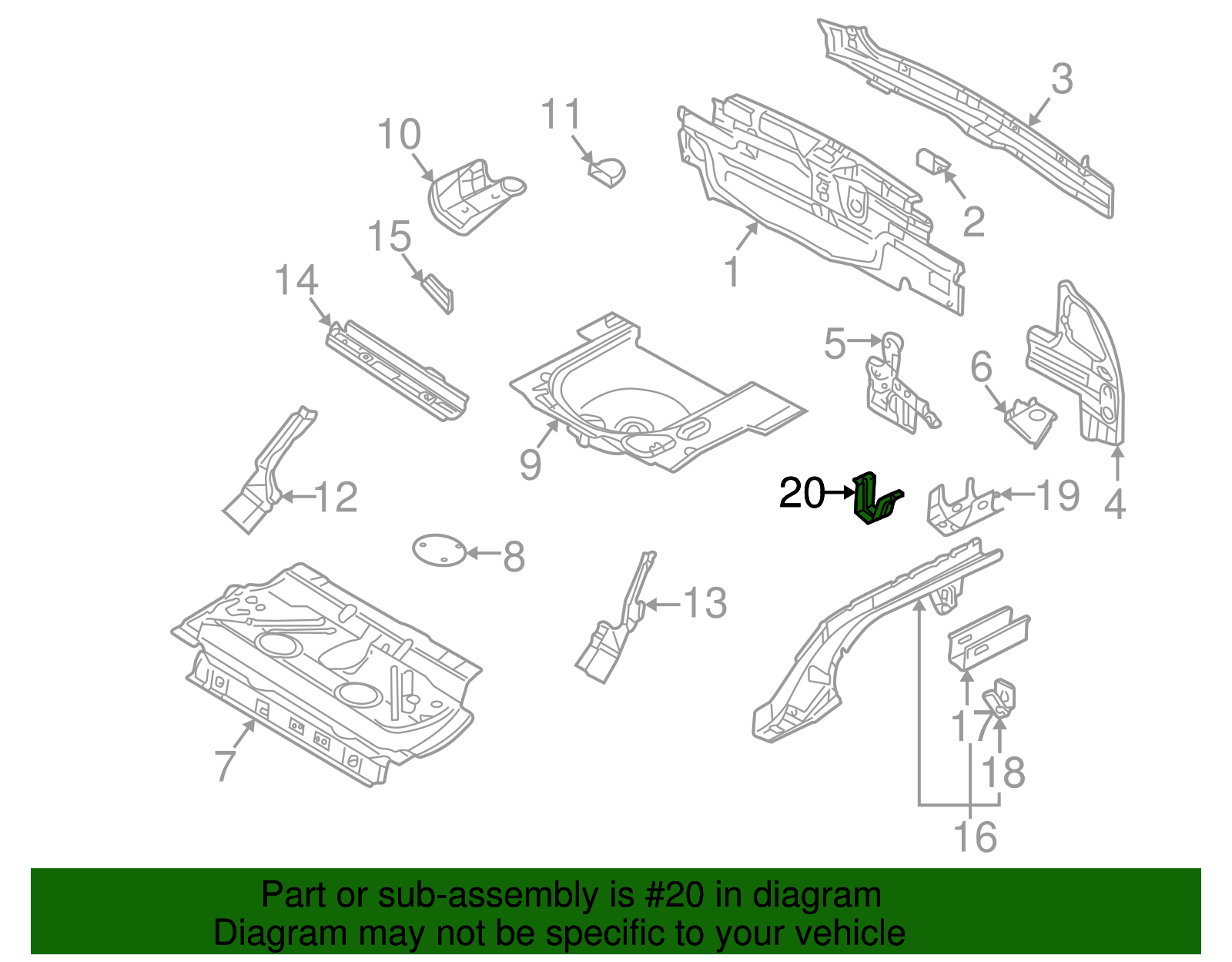 Mount Bracket - Volkswagen (1J0-804-298)
