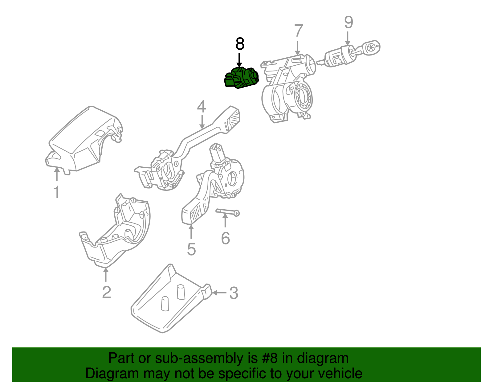 Ignition Switch - Volkswagen (6N0-905-865)