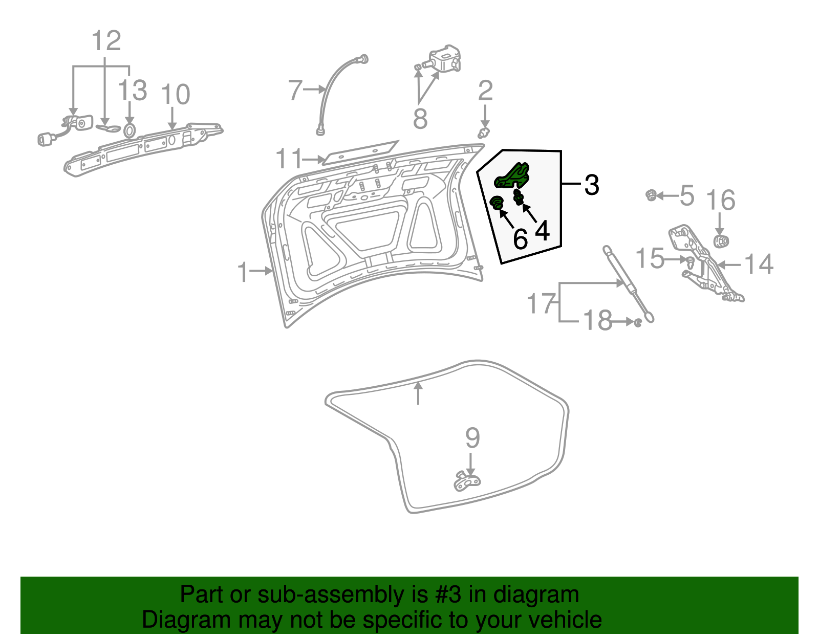 Lock - Volkswagen (3B5-827-505-M)